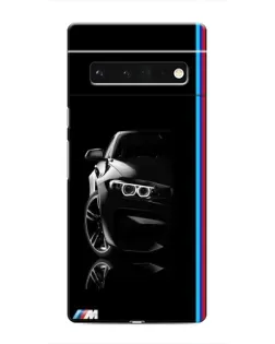 Чохол для Google Pixel 6 Pro з картинкою «Силует BMW в темряві»