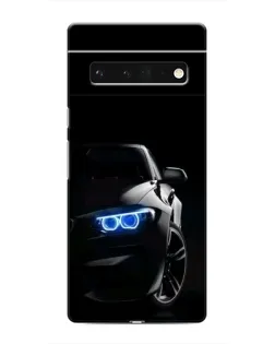 Чехол для Google Pixel 6 Pro с картинкой «BMW — ночной взгляд»