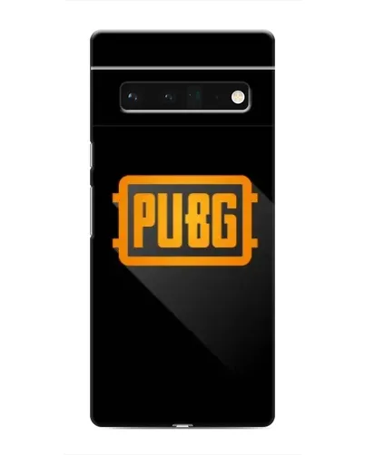 Чехол для Google Pixel 6 Pro с картинкой «PUBG — рамка лого»