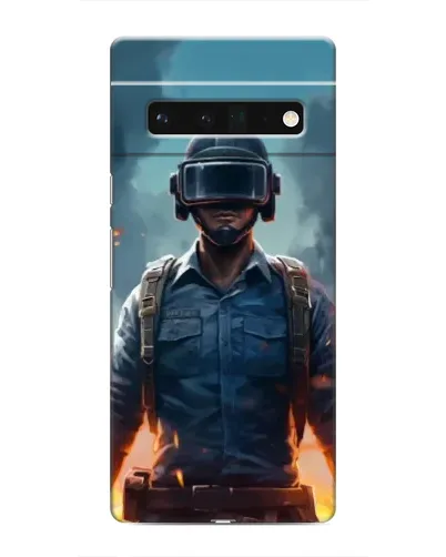 Чехол для Google Pixel 6 Pro с картинкой «PUBG — реалистичный герой»