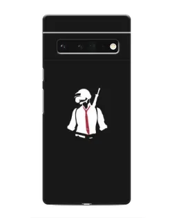 Чехол для Google Pixel 6 Pro с картинкой «PUBG — силуэт воина»