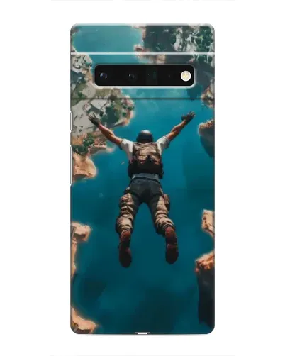 Чехол для Google Pixel 6 Pro с картинкой «PUBG — свободное падение»