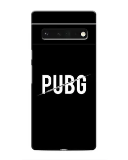 Чехол для Google Pixel 6 Pro с картинкой «PUBG — белый логотип»