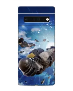 Чехол для Google Pixel 6 Pro с картинкой «Десант PUBG — прыжок»
