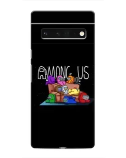 Чехол для Google Pixel 6 Pro с картинкой «Логотип Among Us»