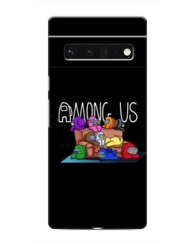 Чехол для Google Pixel 6 Pro с картинкой «Логотип Among Us»