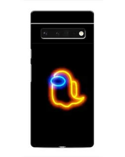 Чехол для Google Pixel 6 Pro с картинкой «Among Us неоновое сияние»