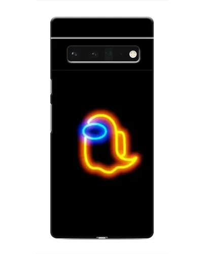 Чехол для Google Pixel 6 Pro с картинкой «Among Us неоновое сияние»