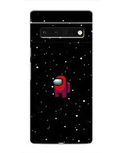 Чехол для Google Pixel 6 Pro с картинкой «Красный Among Us»