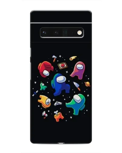 Чехол для Google Pixel 6 Pro с картинкой «Among Us космос»