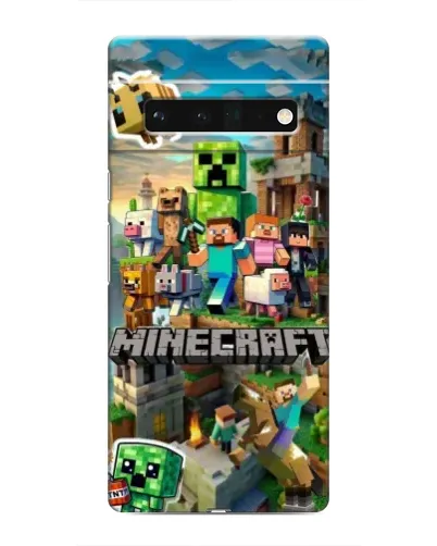 Чехол для Google Pixel 6 Pro с картинкой «Замок Minecraft»