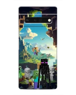Чехол для Google Pixel 6 Pro с картинкой «Эндермен в лесу»