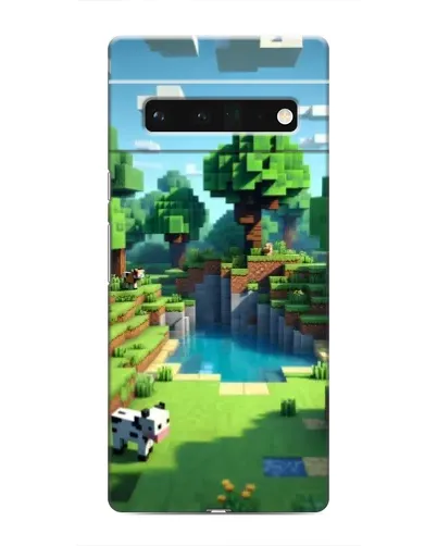 Чехол для Google Pixel 6 Pro с картинкой «Minecraft летний день»