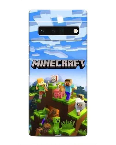 Чехол для Google Pixel 6 Pro с картинкой «Minecraft классический мир»
