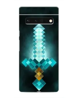 Чехол для Google Pixel 6 Pro с картинкой «Алмазный меч неон»