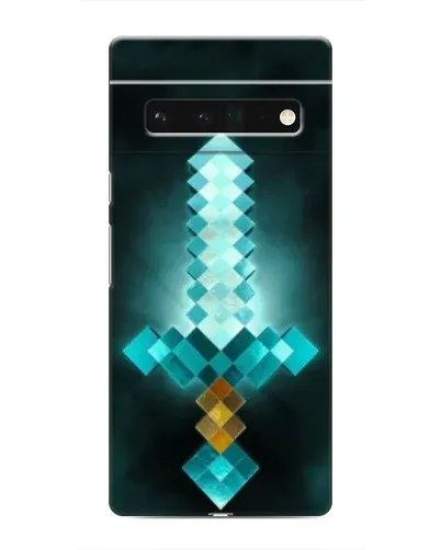 Чехол для Google Pixel 6 Pro с картинкой «Алмазный меч неон»