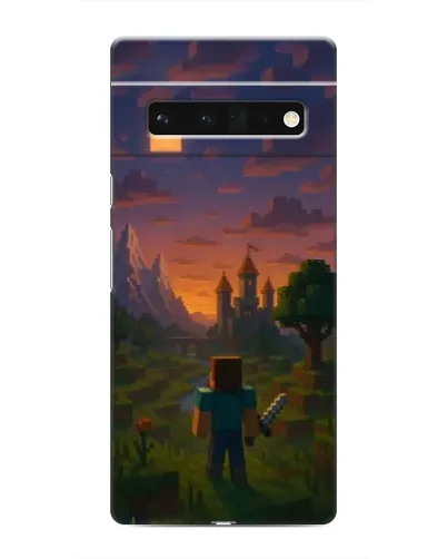 Чехол для Google Pixel 6 Pro с картинкой «Стив у башни»