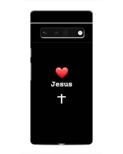 Чохол для Google Pixel 6 Pro з картинкою «Серце - Jesus»