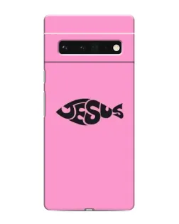 Чохол для Google Pixel 6 Pro з картинкою «Рожевий символ Jesus»