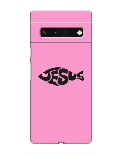 Чохол для Google Pixel 6 Pro з картинкою «Рожевий символ Jesus»