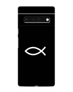 Чехол для Google Pixel 6 Pro с картинкой «Символ рыбы Jesus»