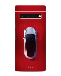 Чохол для Google Pixel 6 Pro з картинкою «Tesla Top View»