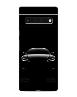Чохол для Google Pixel 6 Pro з картинкою «Силует Tesla Night»