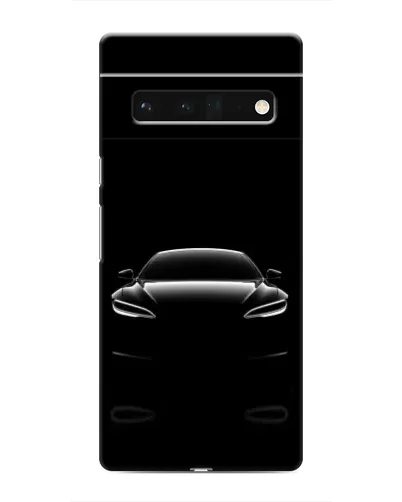 Чохол для Google Pixel 6 Pro з картинкою «Силует Tesla Night»