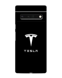 Чохол для Google Pixel 6 Pro з картинкою «Tesla White Logo»