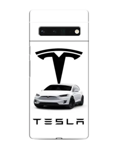 Чохол для Google Pixel 6 Pro з картинкою «Tesla White Style»