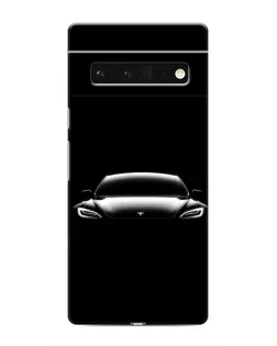 Чохол для Google Pixel 6 Pro з картинкою «Фари Tesla Night»