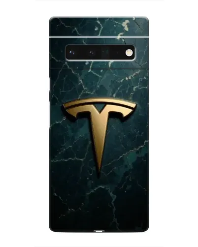Чохол для Google Pixel 6 Pro з картинкою «Мармурова Tesla Gold»