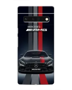 Чохол для Google Pixel 6 Pro з картинкою «Mercedes — білий карбон»