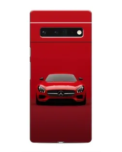 Чехол для Google Pixel 6 Pro с картинкой «Красный Mercedes AMG»