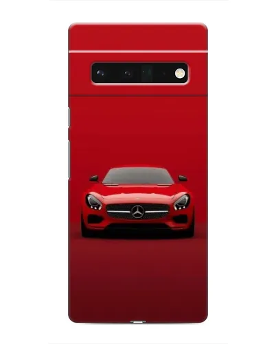 Чехол для Google Pixel 6 Pro с картинкой «Красный Mercedes AMG»