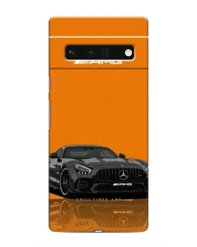 Чохол для Google Pixel 6 Pro з картинкою «Помаранчевий Mercedes AMG»