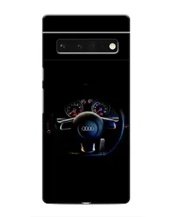 Чохол для Google Pixel 6 Pro з картинкою «Салон Audi — кермо»