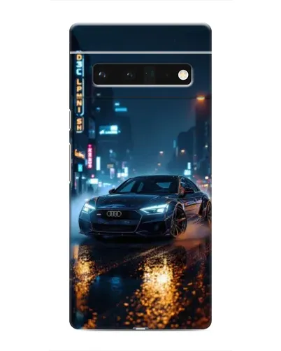 Чохол для Google Pixel 6 Pro з картинкою «Нічне місто та Audi»