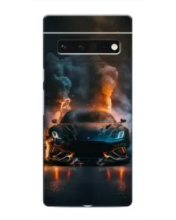 Чохол для Google Pixel 6 Pro з картинкою «Lamborghini димна естетика»