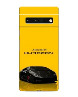 Чохол для Google Pixel 6 Pro з картинкою «Lamborghini Huracan чорний»