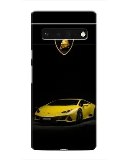Чохол для Google Pixel 6 Pro з картинкою «Lamborghini жовтий акцент»