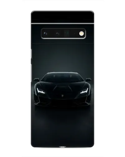 Чохол для Google Pixel 6 Pro з картинкою «Чорний Lamborghini Aventador»