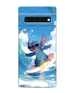 Чехол для Google Pixel 6 Pro с картинкой «Стич на волне»