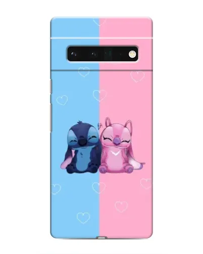 Чохол для Google Pixel 6 Pro з картинкою «Stitch та Angel Love»