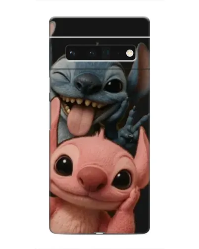 Чехол для Google Pixel 6 Pro с картинкой «Стич и Ангел»