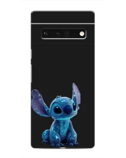 Чехол для Google Pixel 6 Pro с картинкой «Стич на черном»