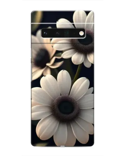 Чехол для Google Pixel 6 Pro с картинкой «Белые маргаритки макро»