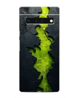 Чохол для Google Pixel 6 Pro з картинкою «Салатовий розлом скелі»