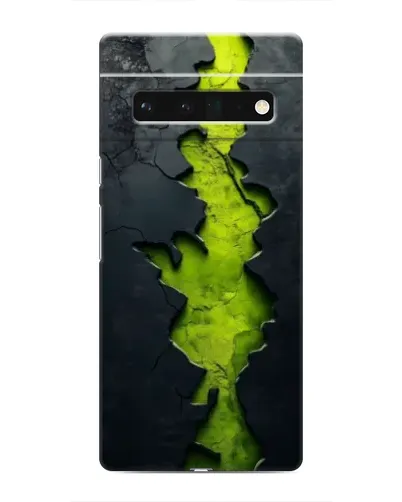 Чохол для Google Pixel 6 Pro з картинкою «Салатовий розлом скелі»