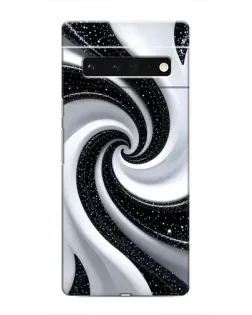 Чохол для Google Pixel 6 Pro з картинкою «Чорно-біла спіраль»